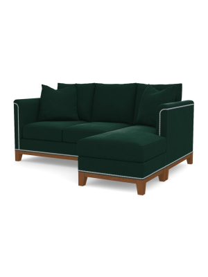 La Brea Reversible Chaise Sleeper Sofa :: Leg Finish: Pecan / Sleeper Option: Deluxe Innerspring Mattress