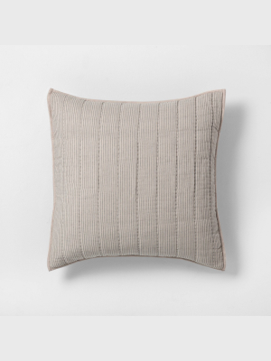 Microstripe Pillow Sham - Hearth & Hand™ With Magnolia