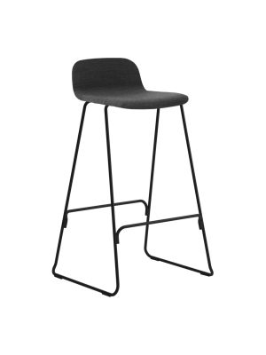 Just Bar Stool W/ Back - Fully Upholstered