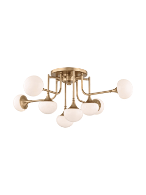 Fleming 8 Light Semi Flush