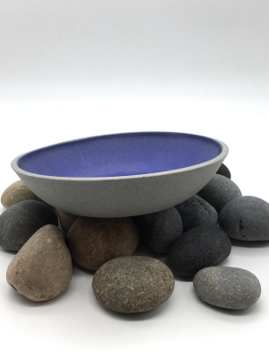 Stillness Bowl | 8.5" X 2" | Greystone/indigo