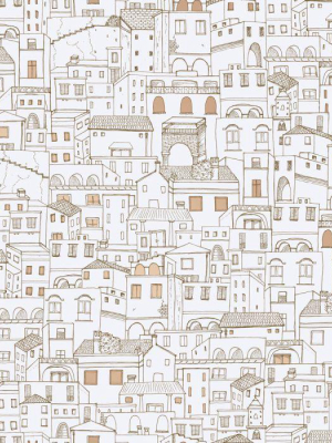 Amalfi Self-adhesive Wallpaper In Daylight By Tempaper