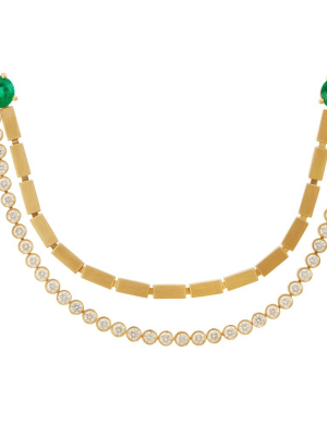 Diamond Stream Necklace Y-d-em