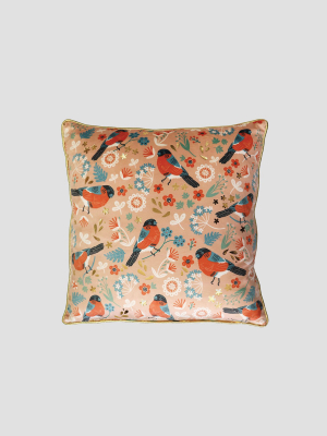 Birdy Bullfinch Cushion