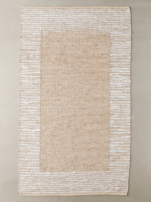 Moore Leather Woven Rag Rug