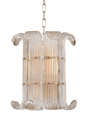 Brasher 4 Light Chandelier Aged Brass