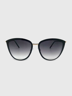 Women's Cat Eye Sunglasses - A New Day™ Black