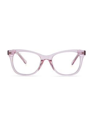 Carina - Light Pink Crystal + Blue Light Technology Glasses