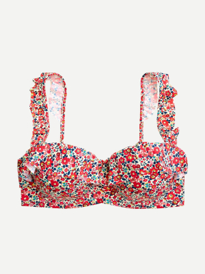 Ruffle Underwire Bikini Top In Liberty® Betsy Ann Floral