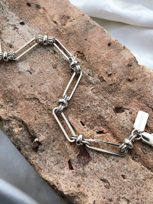 Des Chain Bracelet In Silver
