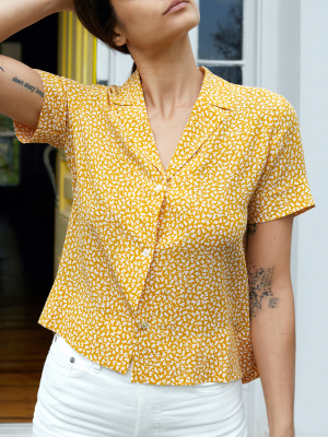 The Clean Silk Short-sleeve Notch Shirt