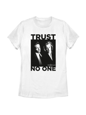 Women's The X-files Classic Trust No One T-shirt
