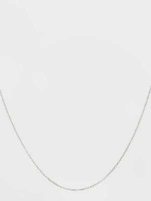 Sterling Silver Diamond Cut Link Chain Necklace - A New Day™ Silver