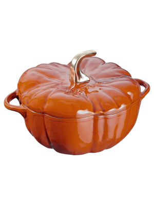 Staub Cast Iron 3.5-qt Pumpkin Cocotte