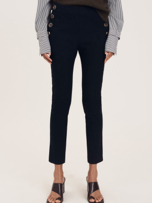 Kelis Straight Leg Sailor Pants - Midnight