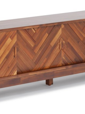 Herringbone Tv Stand Low