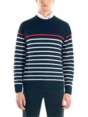 Paul & Shark Merino Striped Crewneck Sweater