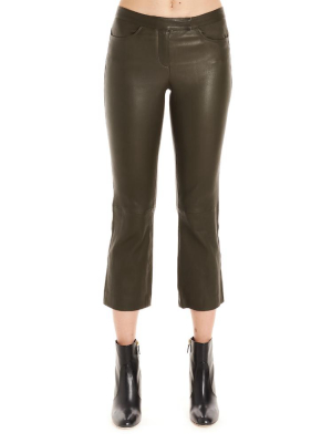 Theory Cropped Flared Pants