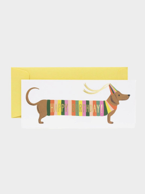 Hot Dog Birthday Card