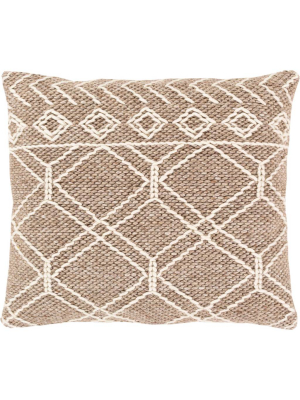 Anastasia Pillow Taupe/white/cream