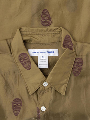 Comme Des Garcons Shirt Mask Embroidered - Khaki