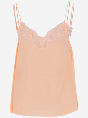 Alexander Mcqueen Lace Trim Camisole Top