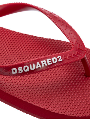 Dsquared2 Logo Thong Sandals