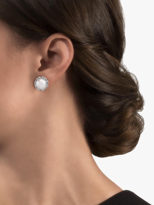 Ocean Earrings With Pearls And Diamonds