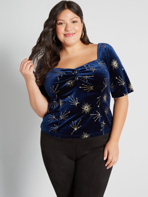 Modcloth X Collectif Stargaze Of Glory Top