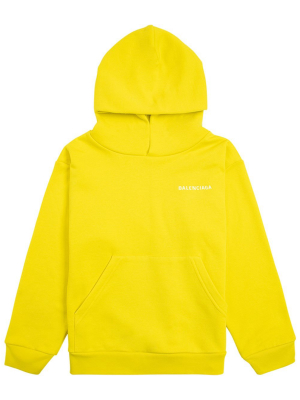 Balenciaga Kids Logo Printed Hoodie