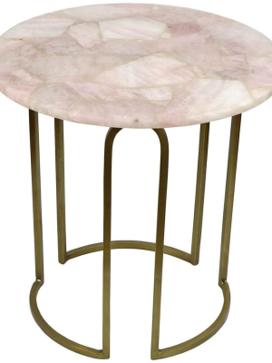 Rose Quartz Side Table