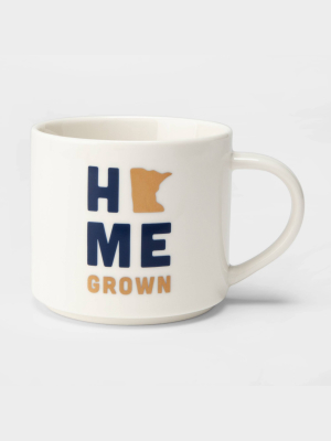 16oz Stoneware Minnesota 'home Grown' Mug Cream - Threshold™