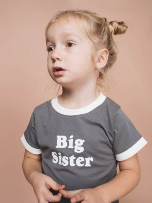 Big Sister Ringer Tee For Kids