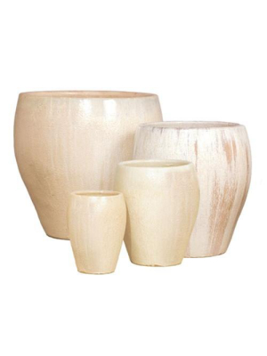 Set Of Four Pots In Champagne Design By Emissary