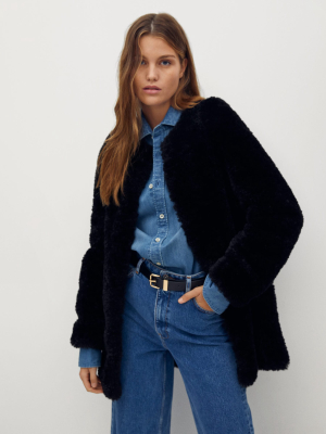 Faux Shearling Coat