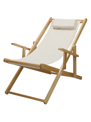 Sling Chair Natural Frame - Flora Home