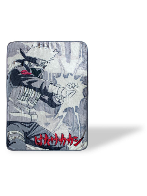 Just Funky Naruto Kakashi Hatake Large Throw Blanket | Anime Blanket | 60 X 45 Inches