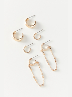 Raia Mini Hoop Earring Set