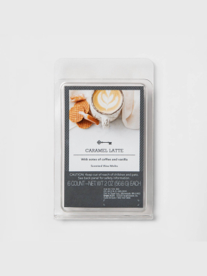 6ct Caramel Latte Scented Wax Melts - Threshold™