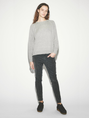 Silk Nep Sweatshirt In Grey Melange