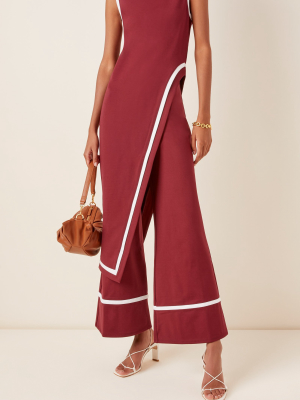 Julian Cropped Wide-leg Ponte Pants