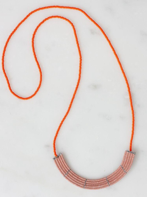 Lapa Necklace In Pink/orange