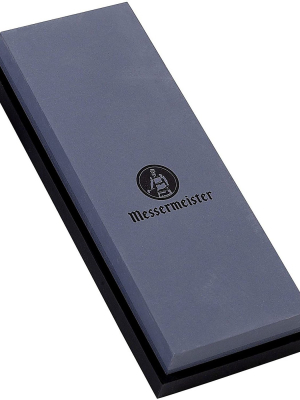 Messermeister Two-sided Clog-free 400 & 1000 Grit Starter Knife Sharpening Stone With Slip-free, Secure Silicone Base