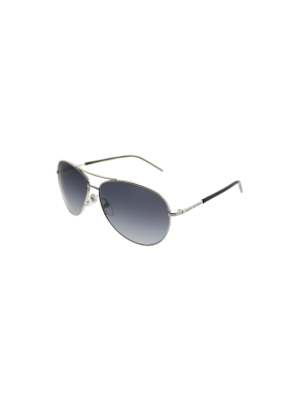 Marc Jacobs 84j Hd Unisex Aviator Sunglasses Palladium Black 53mm