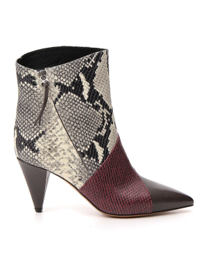 Isabel Marant Contrast Effect Ankle Boots