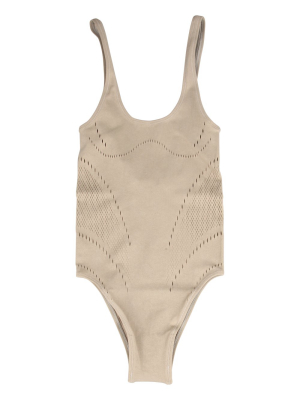 Stella Mccartney Perforated Sleeveless Bodysuit