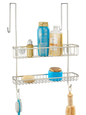 Mdesign Wide Over Shower Door Bathroom Tub & Shower Caddy