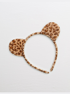 Aerie Halloween Leopard Ear Headband