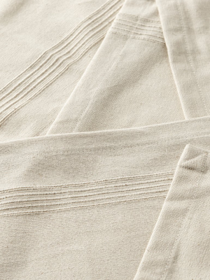 Textured Stripe Napkin - Ivory
