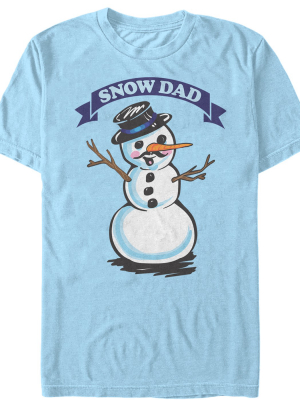 Men's Lost Gods Christmas Snowman Dad T-shirt